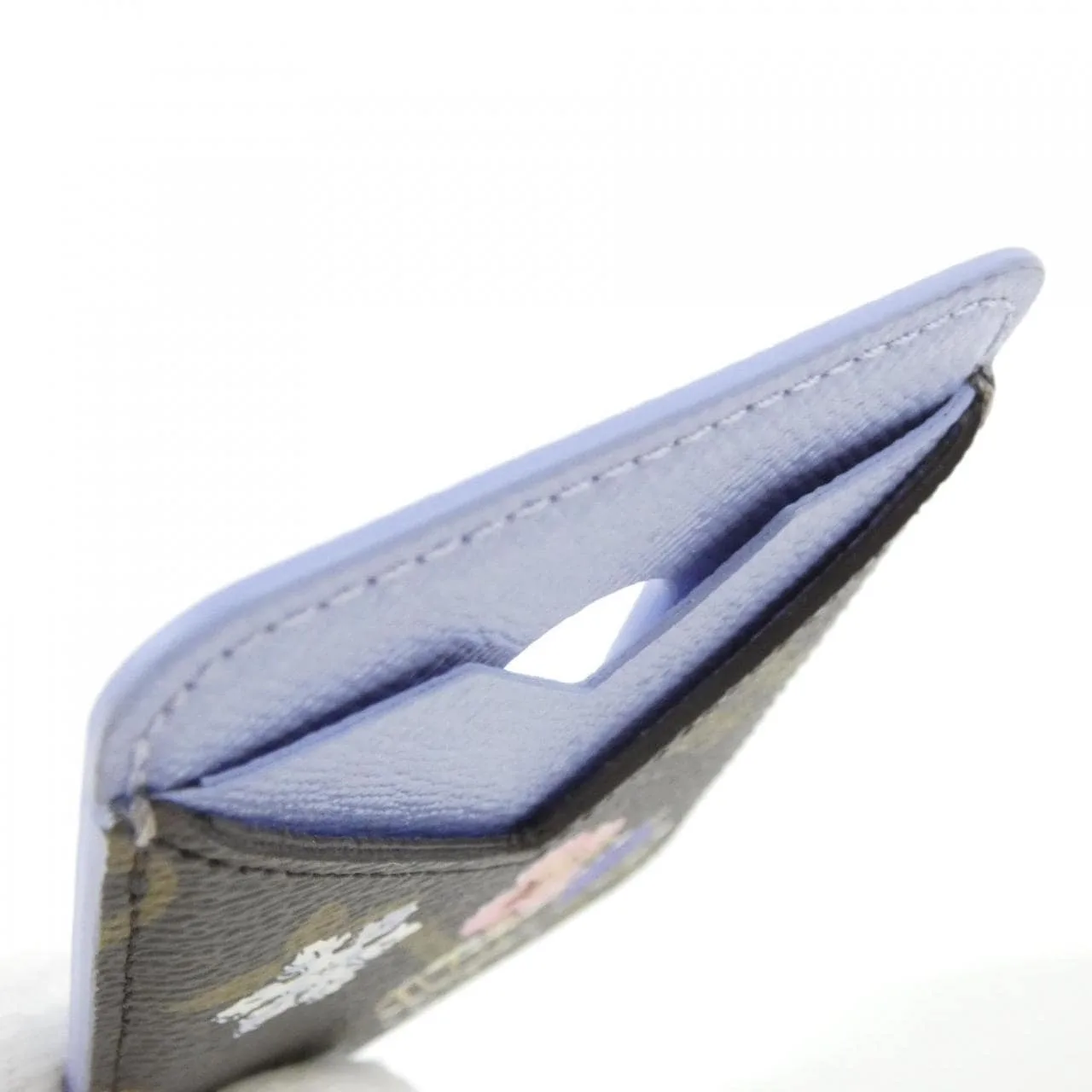 LOUIS VUITTON M26475 Card Case Monogram Blue Monogram Rank A - Thumbnail 4