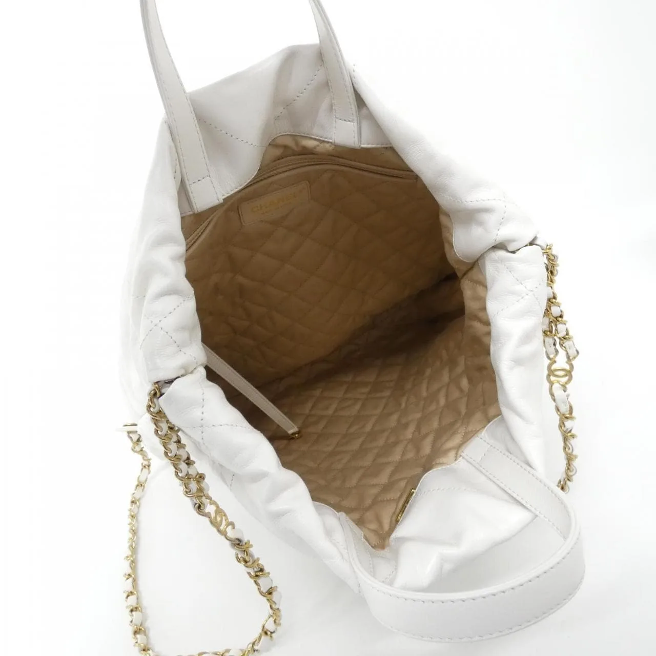 CHANEL Chanel 22 AS3313 Backpack 白色 中古品A - 縮圖 7