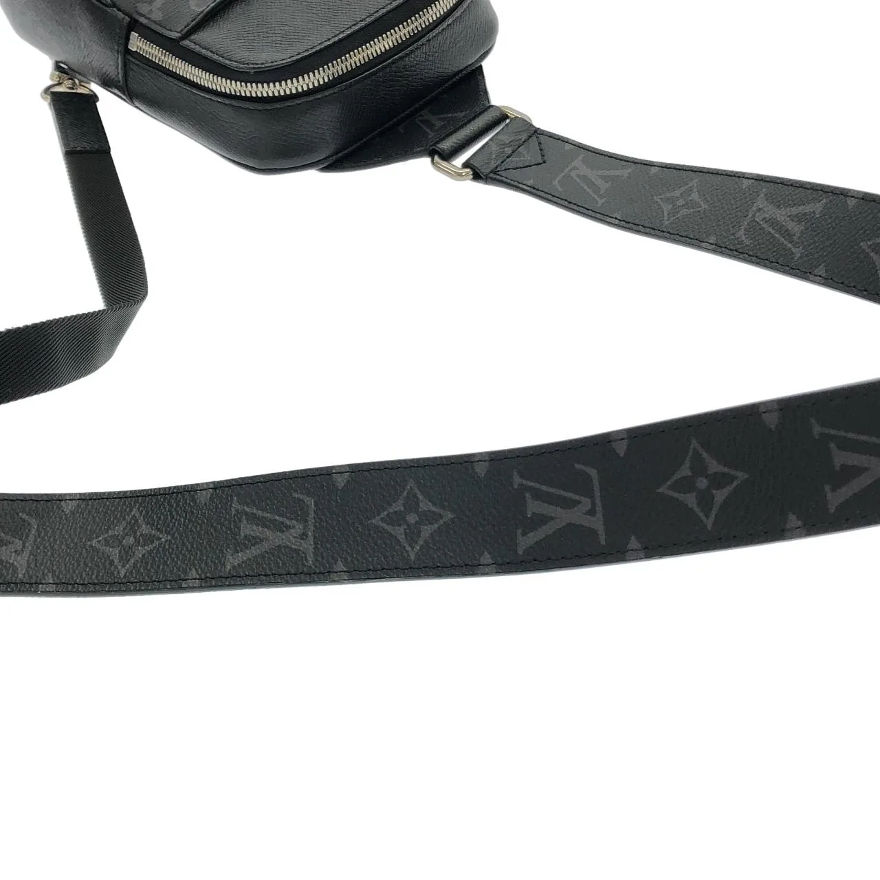 LOUIS VUITTON M30741 Shoulder Canvas 黑色 帆布 中古品A - 縮圖 6
