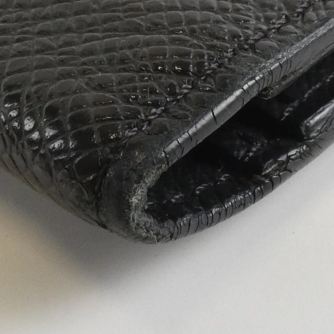 LOUIS VUITTON M30541 Coin Case 黑色 中古品B - 縮圖 3