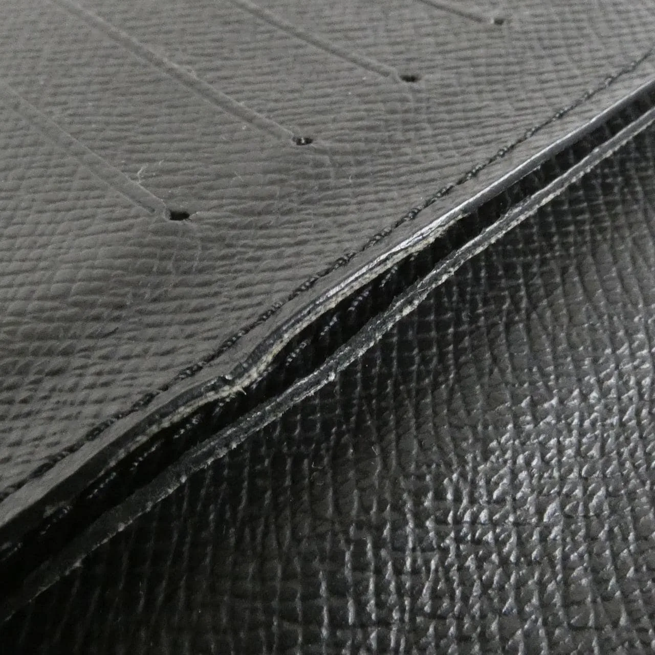 LOUIS VUITTON M30541 Coin Case 黑色 中古品B - 縮圖 5