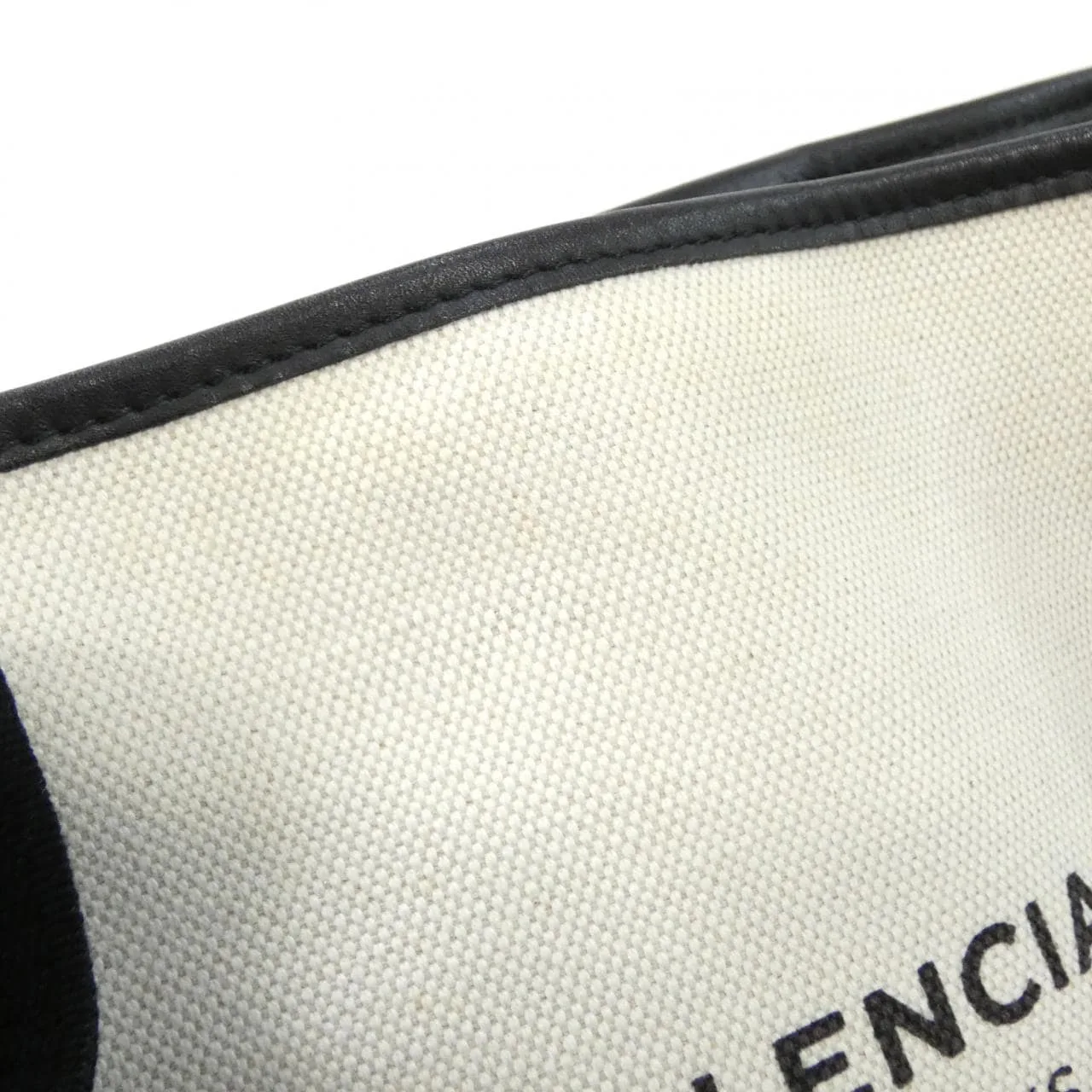 BALENCIAGA 339933 AQ38N Handbag Canvas 深藍色 帆布 中古品A - 縮圖 4