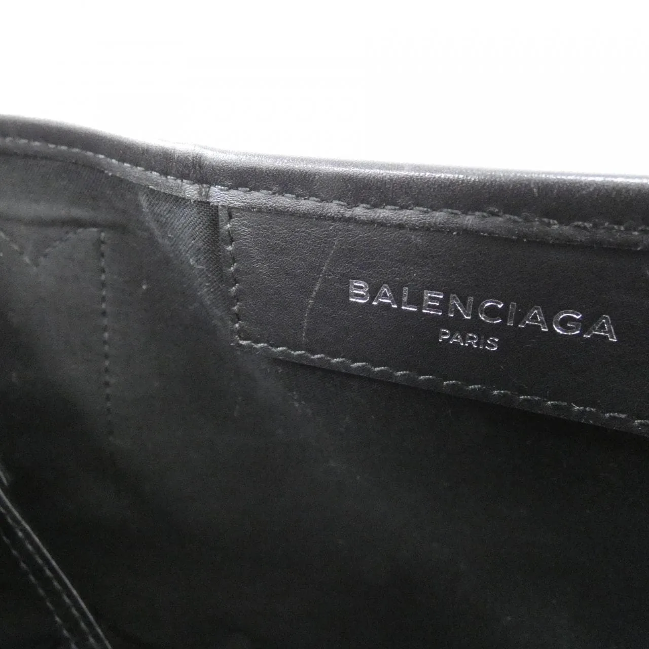 BALENCIAGA 339933 AQ38N Handbag Canvas 深藍色 帆布 中古品A - 縮圖 10