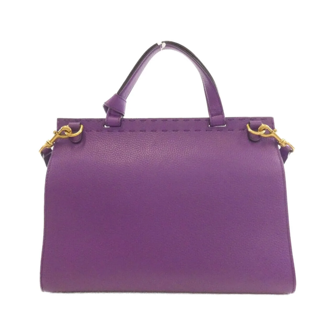 GUCCI GG Marmont 421890 Handbag Leather 紫色 皮革 中古品A - 縮圖 2