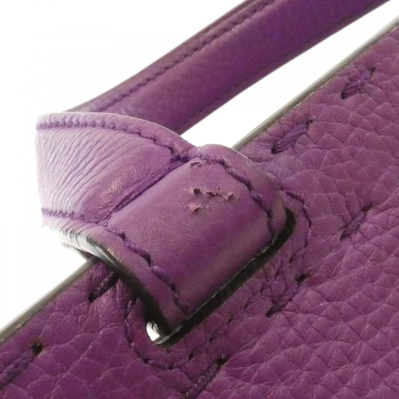 GUCCI GG Marmont 421890 Handbag Leather 紫色 皮革 中古品A - 縮圖 7