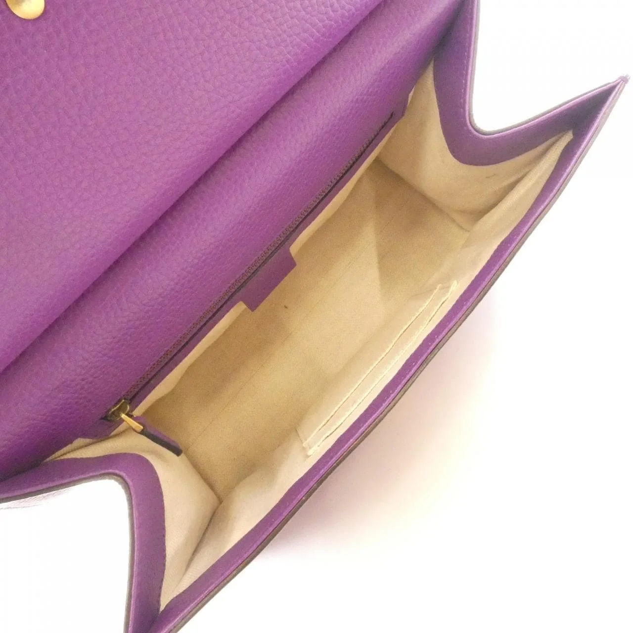 GUCCI GG Marmont 421890 Handbag Leather 紫色 皮革 中古品A - 縮圖 8