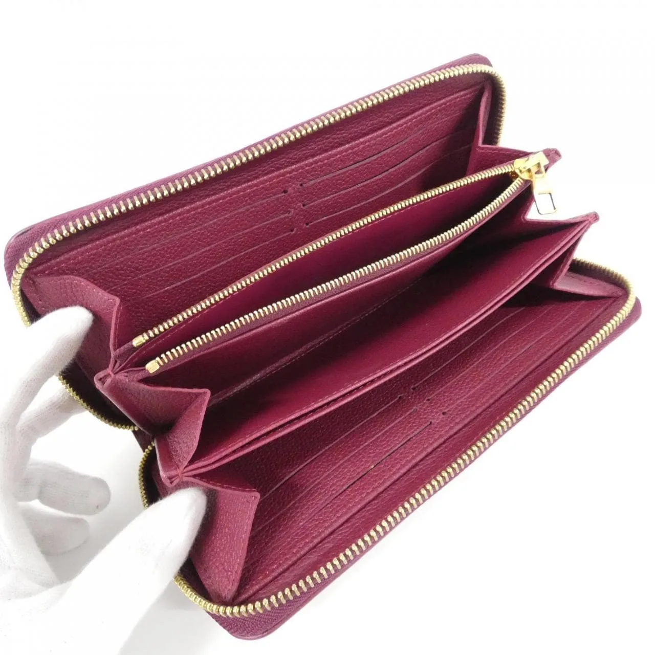 LOUIS VUITTON M64803 Wallet Monogram 黑色 Monogram 中古品A - 縮圖 7