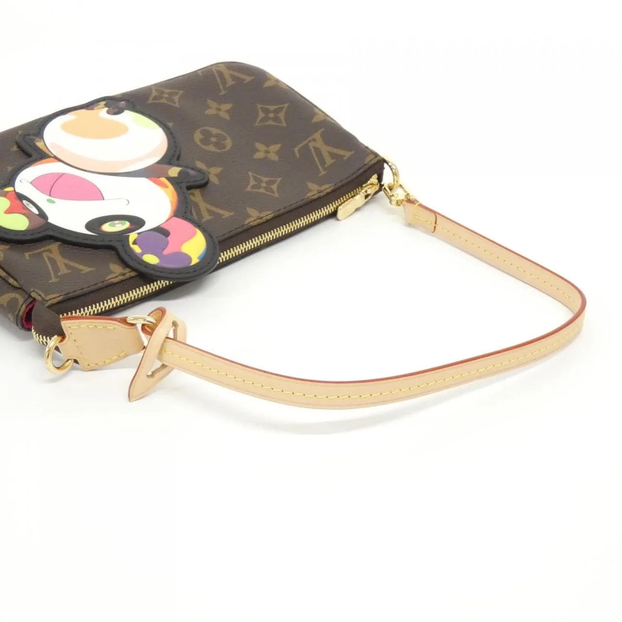 LOUIS VUITTON Pochette M13440 Pochette Monogram 黑色 Monogram 中古品A - 縮圖 4