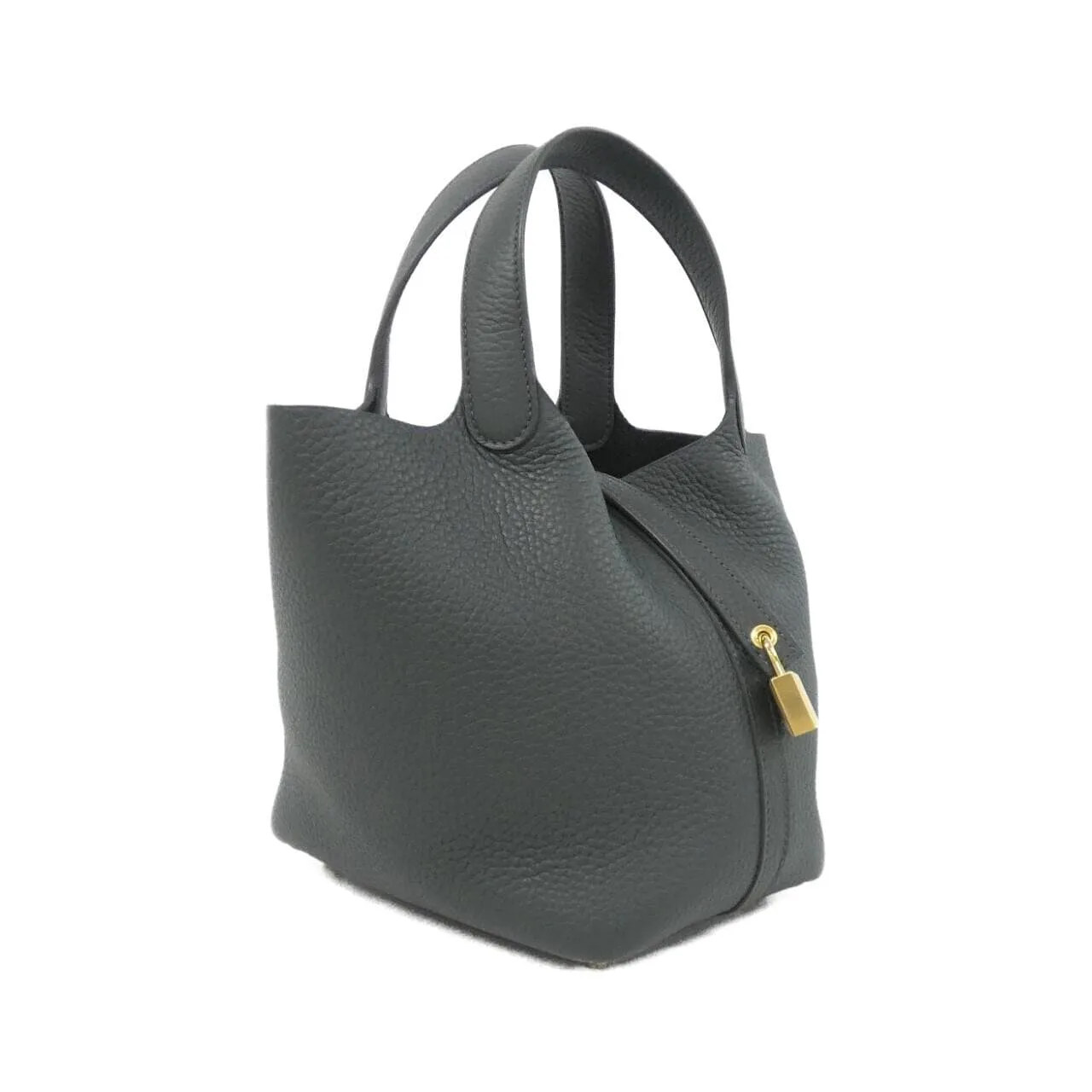 HERMES Picotin 056289CC Handbag Clemence