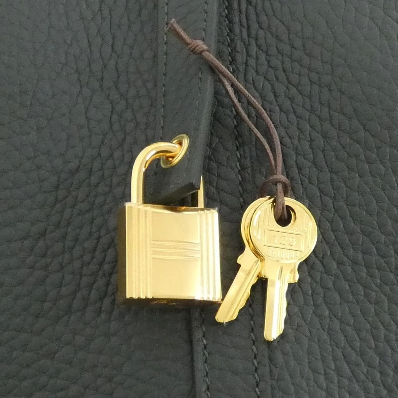 HERMES Picotin 056289CC Handbag Clemence Clemence 皮 未使用品 - 縮圖 3