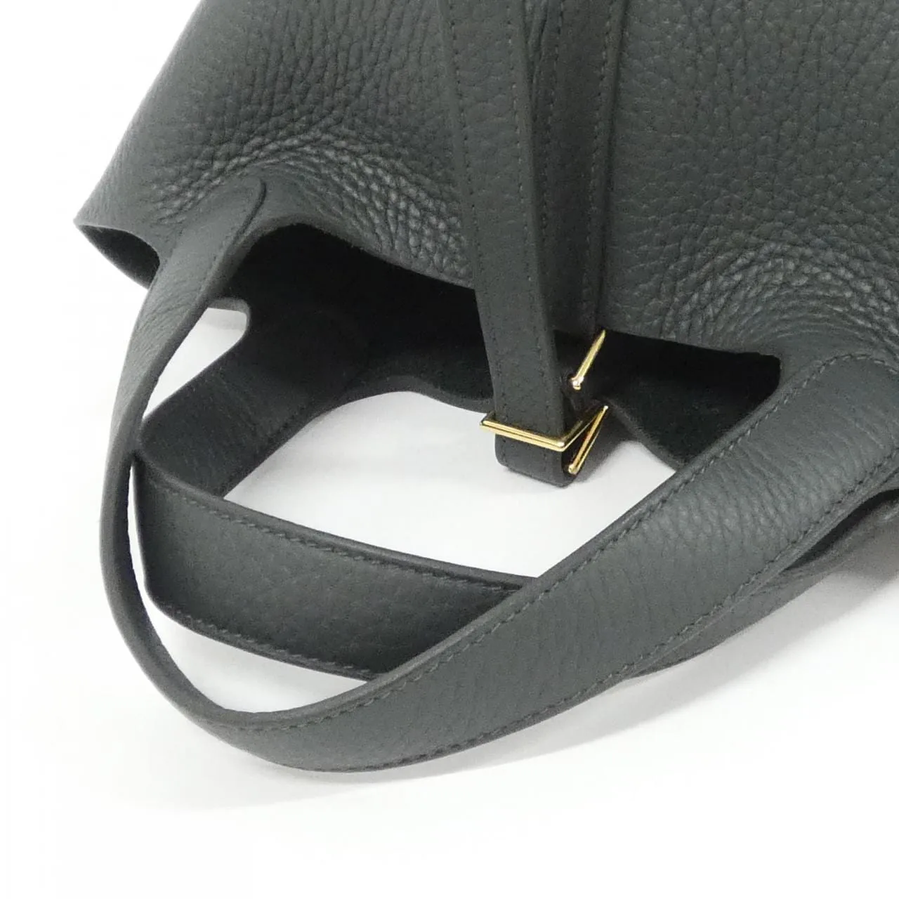 HERMES Picotin 056289CC Handbag Clemence Clemence 皮 未使用品 - 縮圖 4