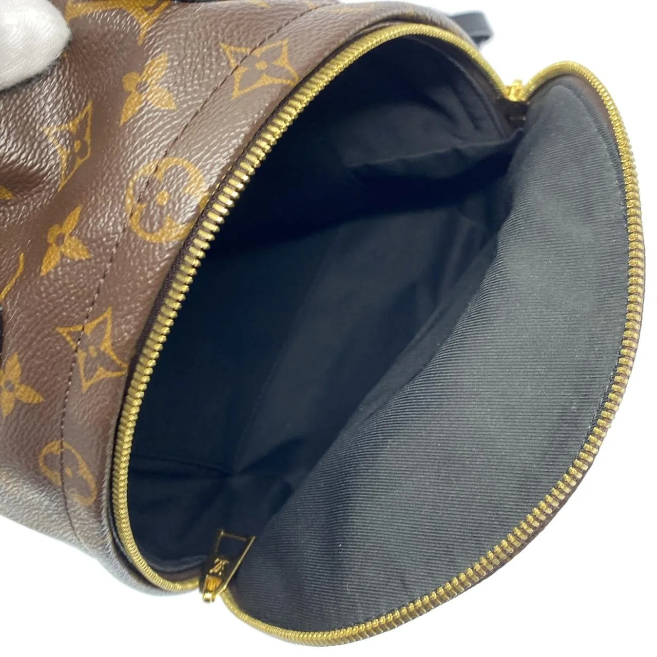 LOUIS VUITTON Palm Springs M44870 Backpack Monogram 黑色 Monogram 中古品A - 縮圖 7