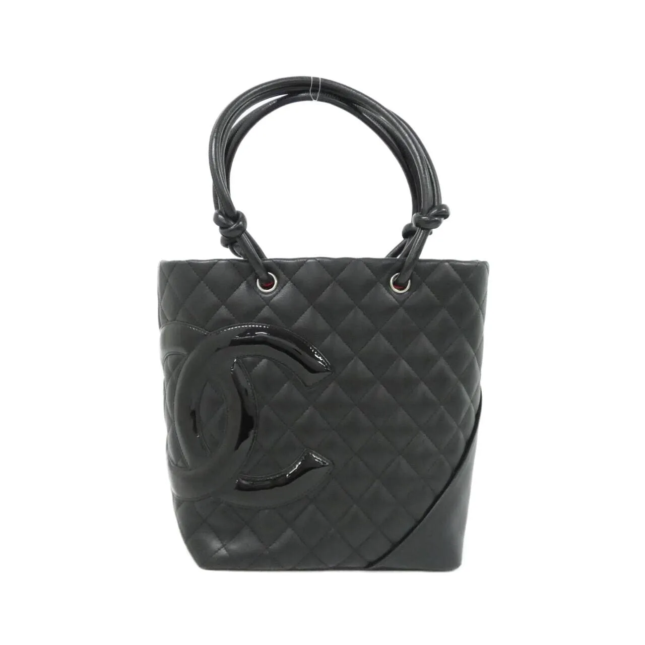 CHANEL Cambon 25167 Handbag Patent Leather