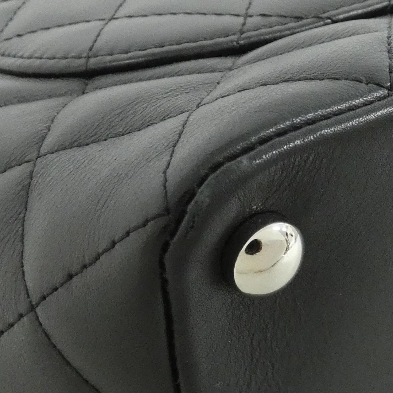CHANEL Cambon 25167 Handbag Patent Leather