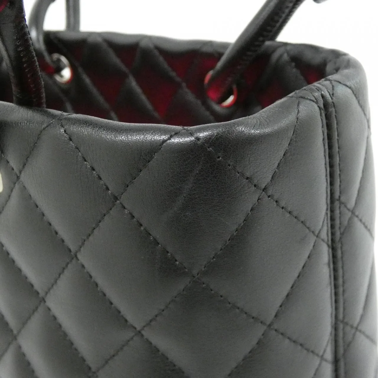 CHANEL Cambon 25167 Handbag Patent Leather