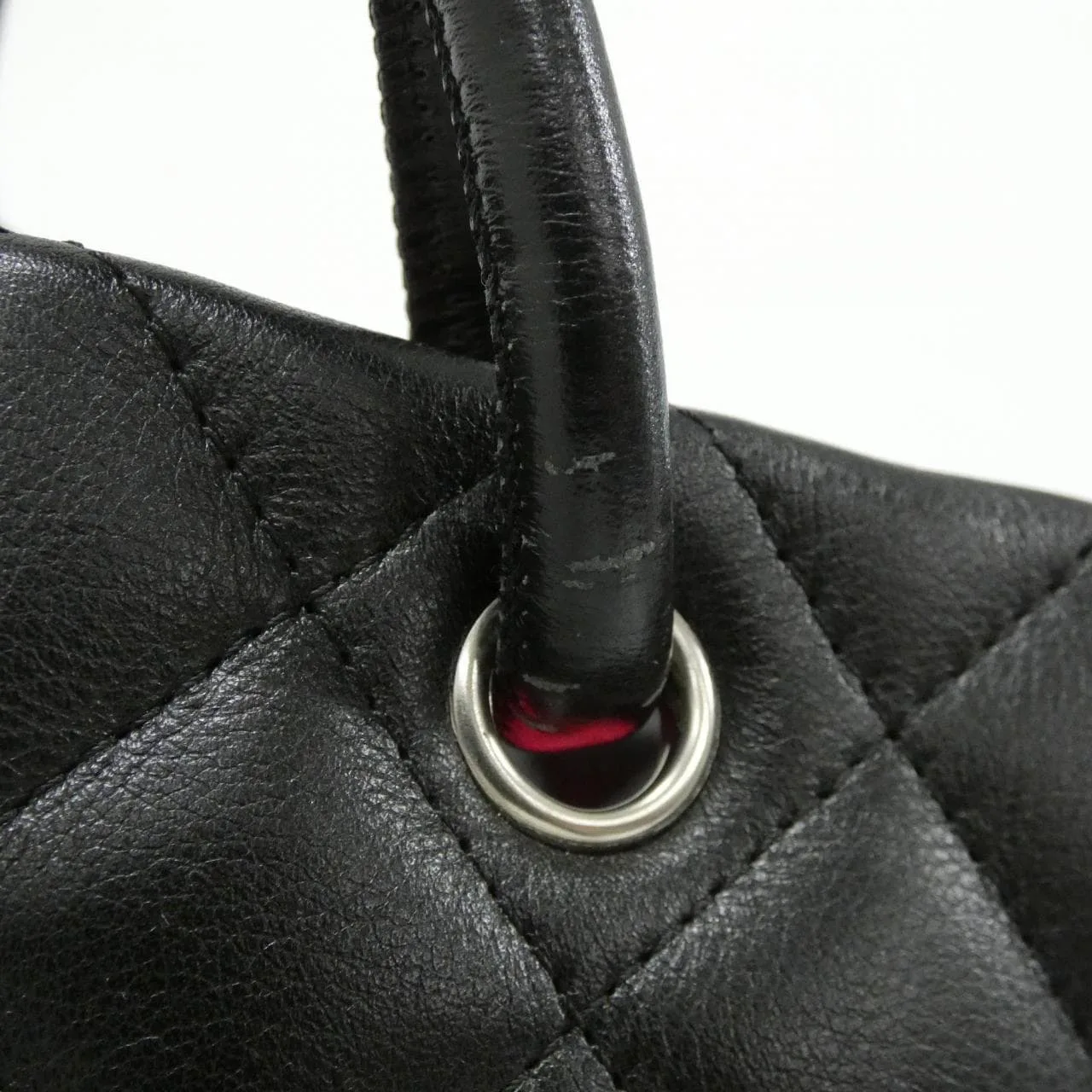 CHANEL Cambon 25167 Handbag Patent Leather
