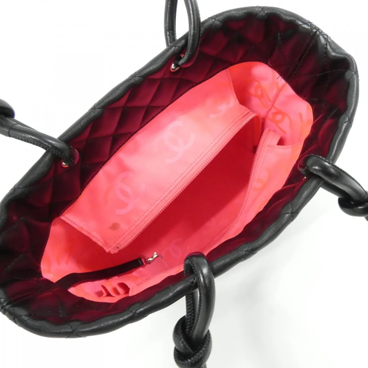 CHANEL Cambon 25167 Handbag Patent Leather