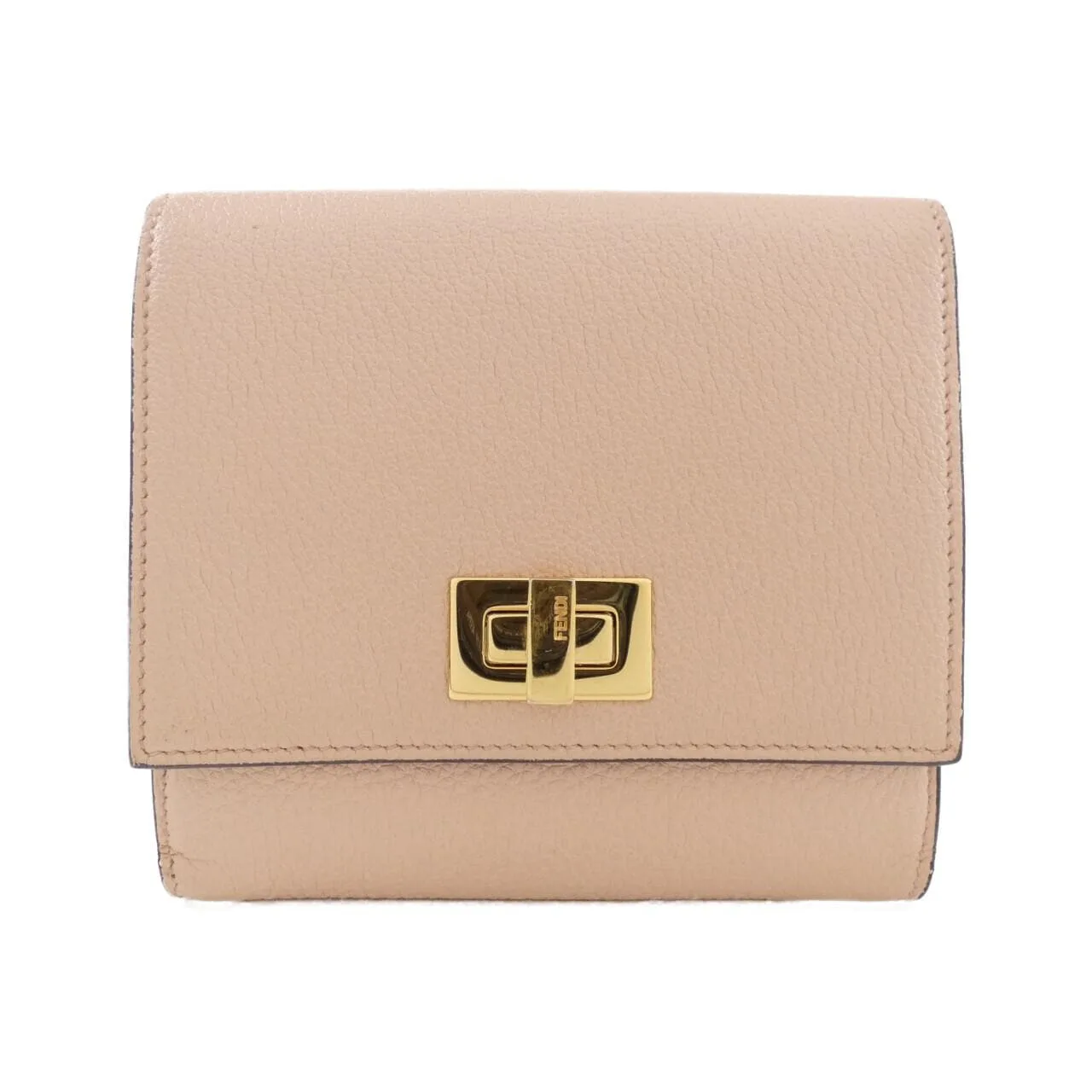 FENDI Peekaboo 8M0438 A91B Wallet Leather