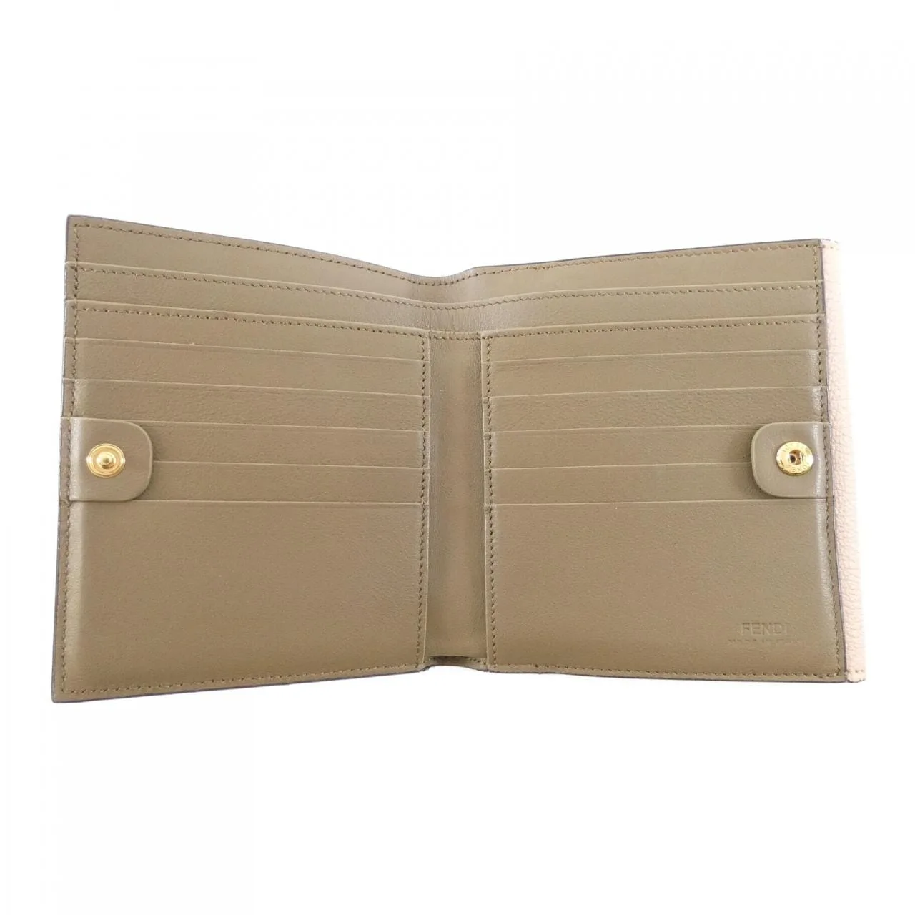 FENDI Peekaboo 8M0438 A91B Wallet Leather 黑色 皮革 中古品A - 縮圖 5
