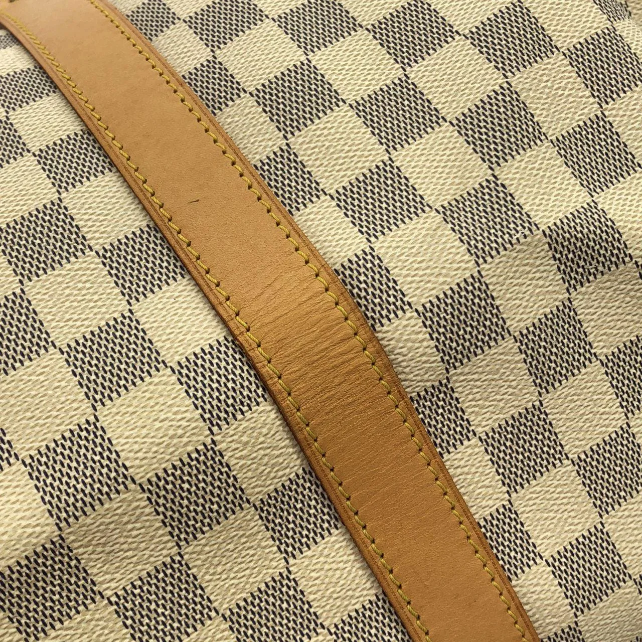 LOUIS VUITTON Keepall N41430 Boston Damier 黑色 Damier 中古品A - 縮圖 4