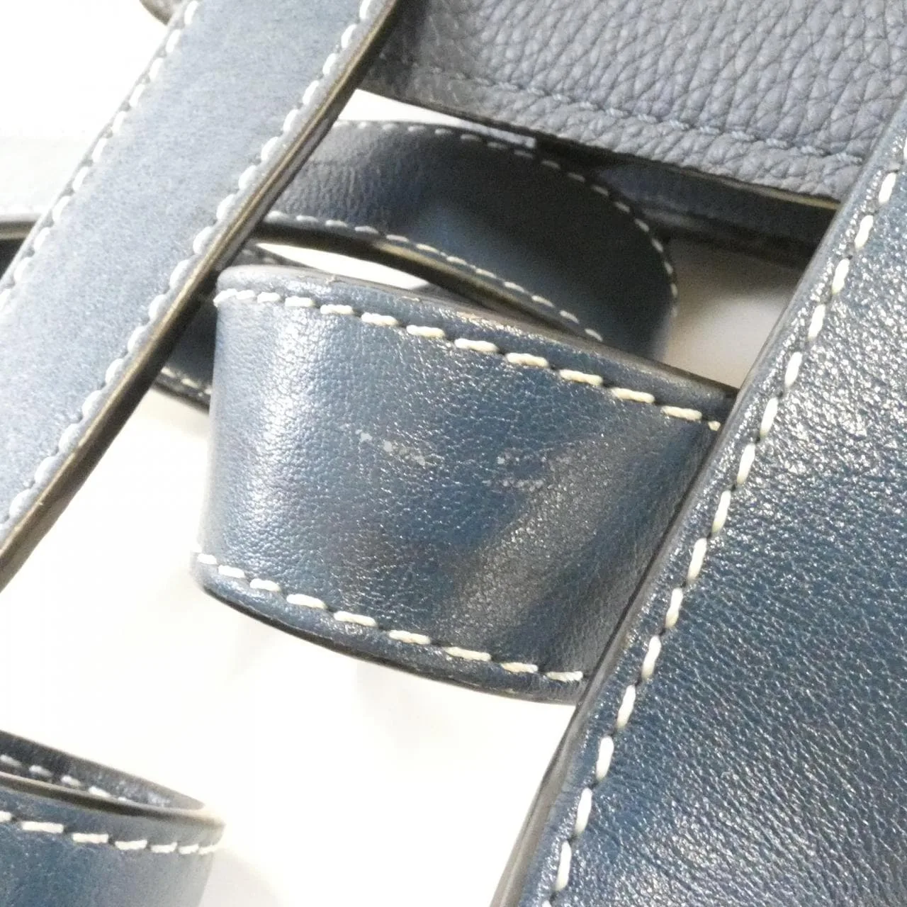 LOEWE Hammock 38712KBN27 Handbag 藍色 中古品B - 縮圖 5