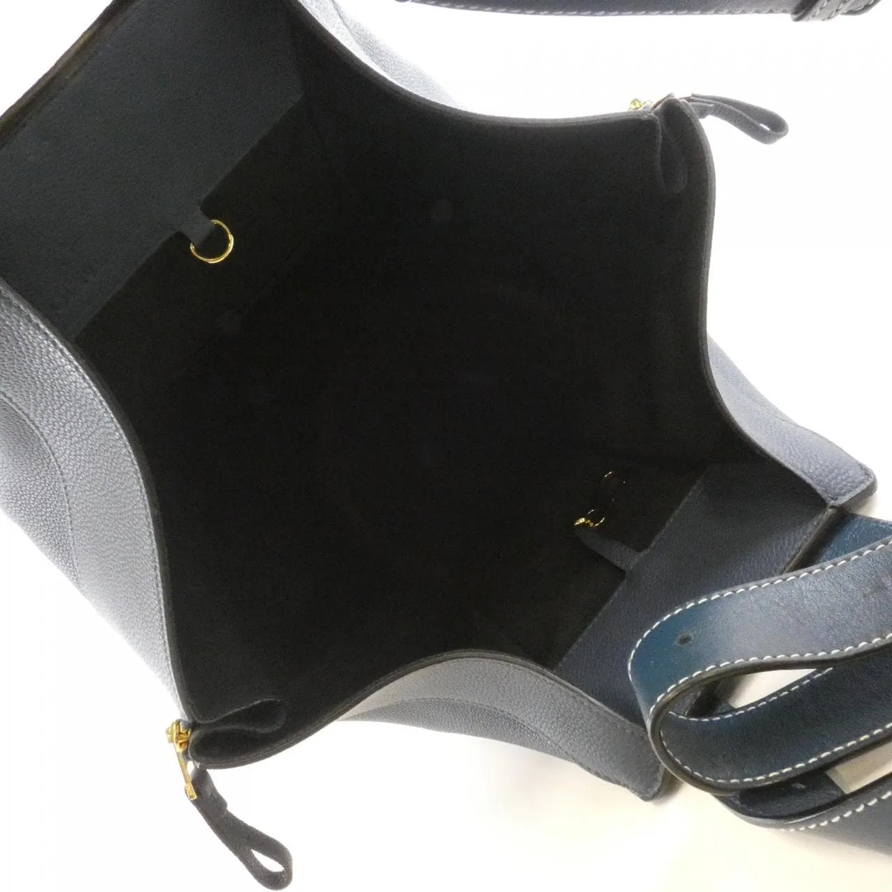 LOEWE Hammock 38712KBN27 Handbag 藍色 中古品B - 縮圖 6