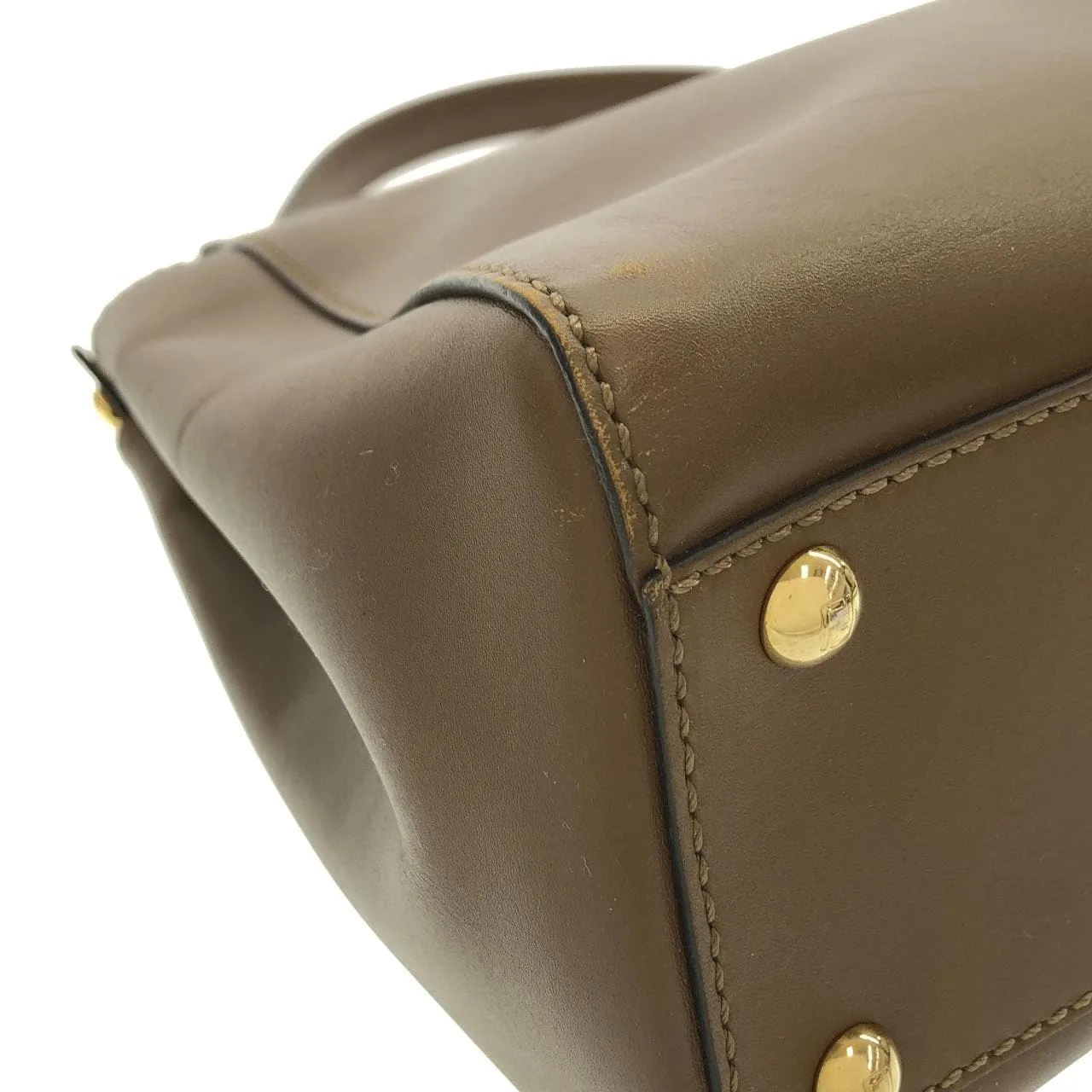 FENDI Peekaboo 8BN226 Q4J Handbag 金色 中古品A - 縮圖 2