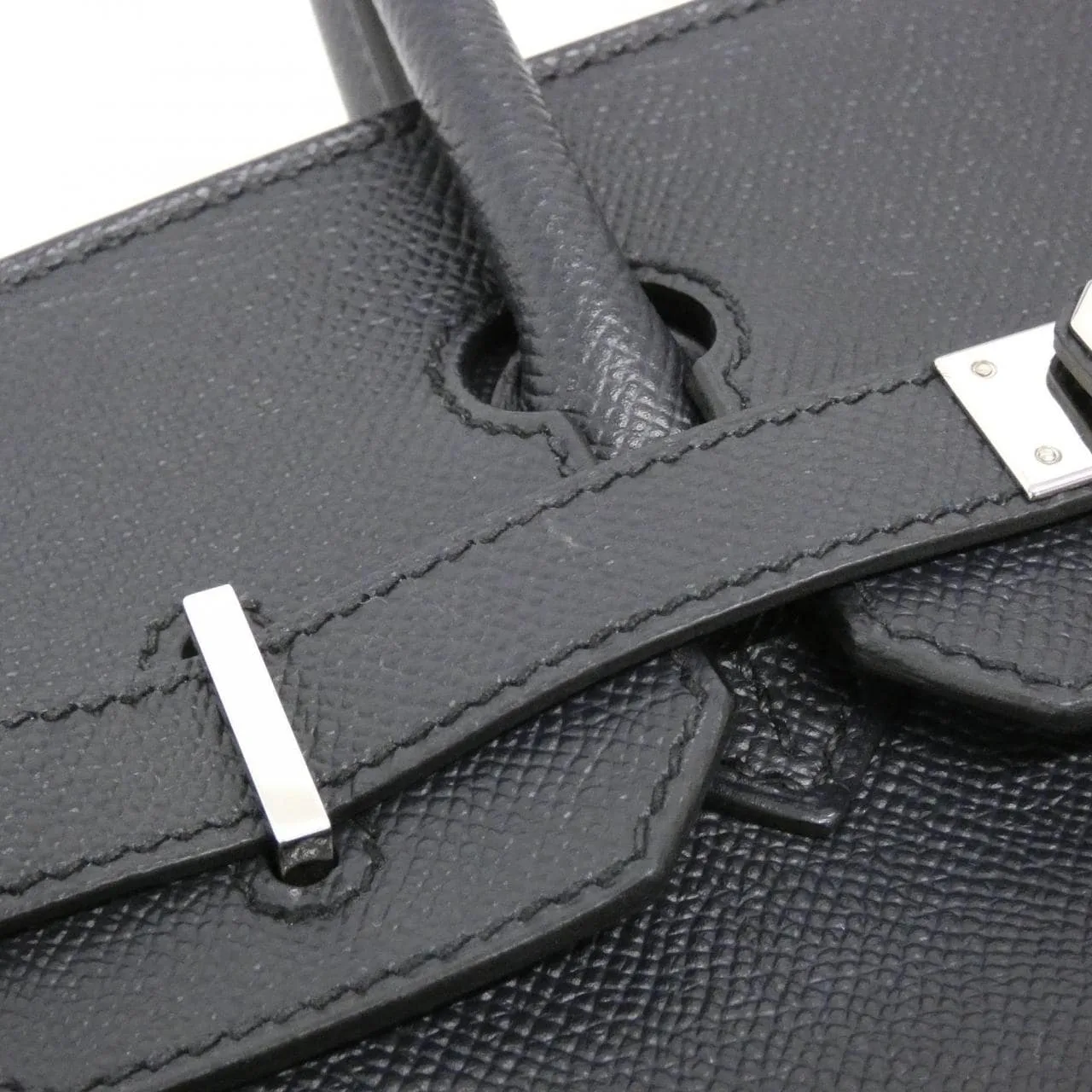 HERMES Birkin 041701CK Handbag Epsom 藍色 Epsom 皮 中古品A - 縮圖 5