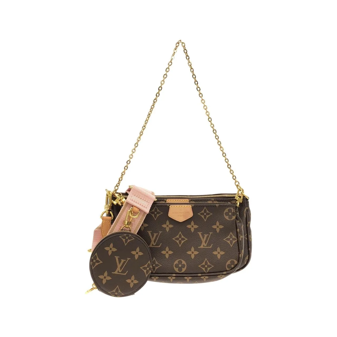 LOUIS VUITTON Pochette M44840 Shoulder Monogram Black