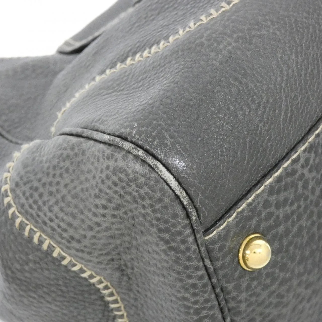 GUCCI 223958 Shoulder Leather 灰色 皮革 中古品A - 縮圖 3