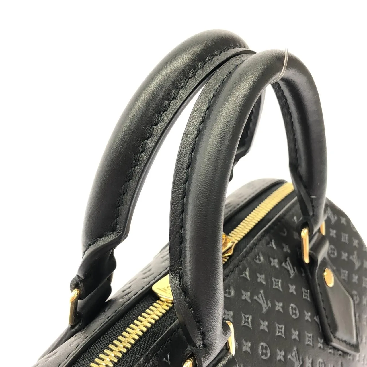 LOUIS VUITTON Speedy M22595 Boston Lambskin 黑色 羊皮 中古品A - 縮圖 6