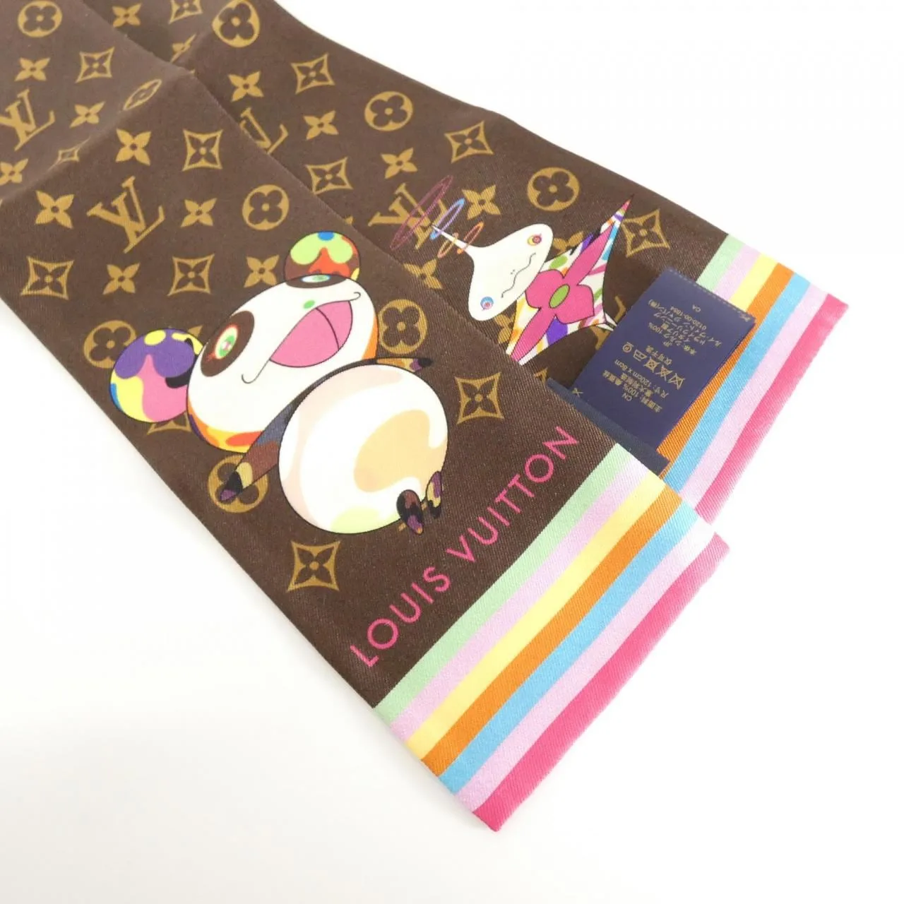 LOUIS VUITTON M96083 Scarf Monogram Black Monogram Rank A - Thumbnail 2