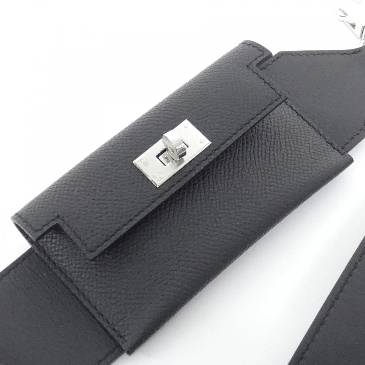 HERMES Kelly 079214CK Wallet Epsom 黑色 Epsom 皮 中古品A - 縮圖 5