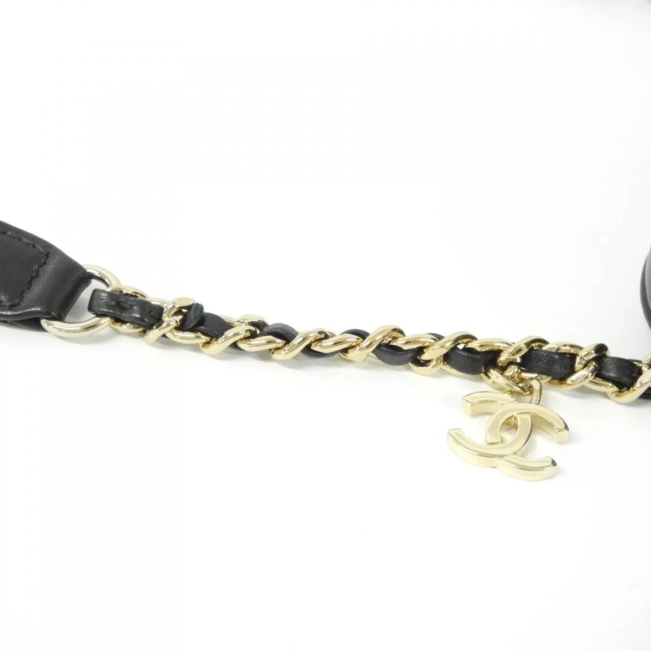 CHANEL AS0406 Belt Lambskin 黑色 羊皮 中古品A - 縮圖 7