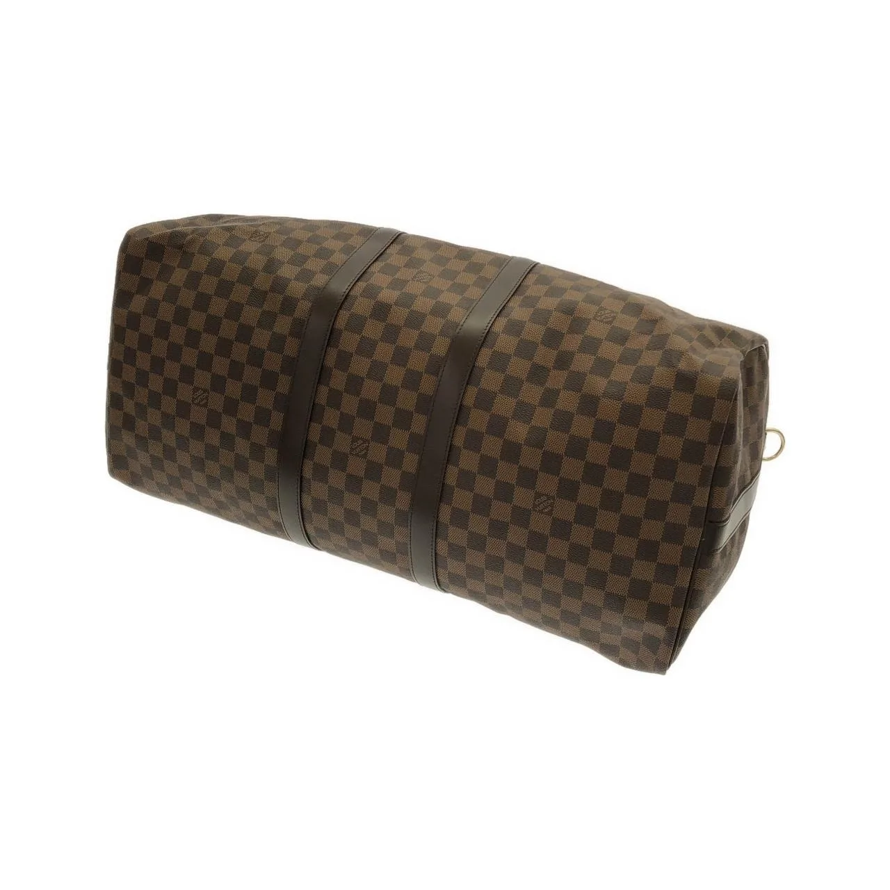 LOUIS VUITTON Keepall N41414 Boston Damier 黑色 Damier 中古品A - 縮圖 3
