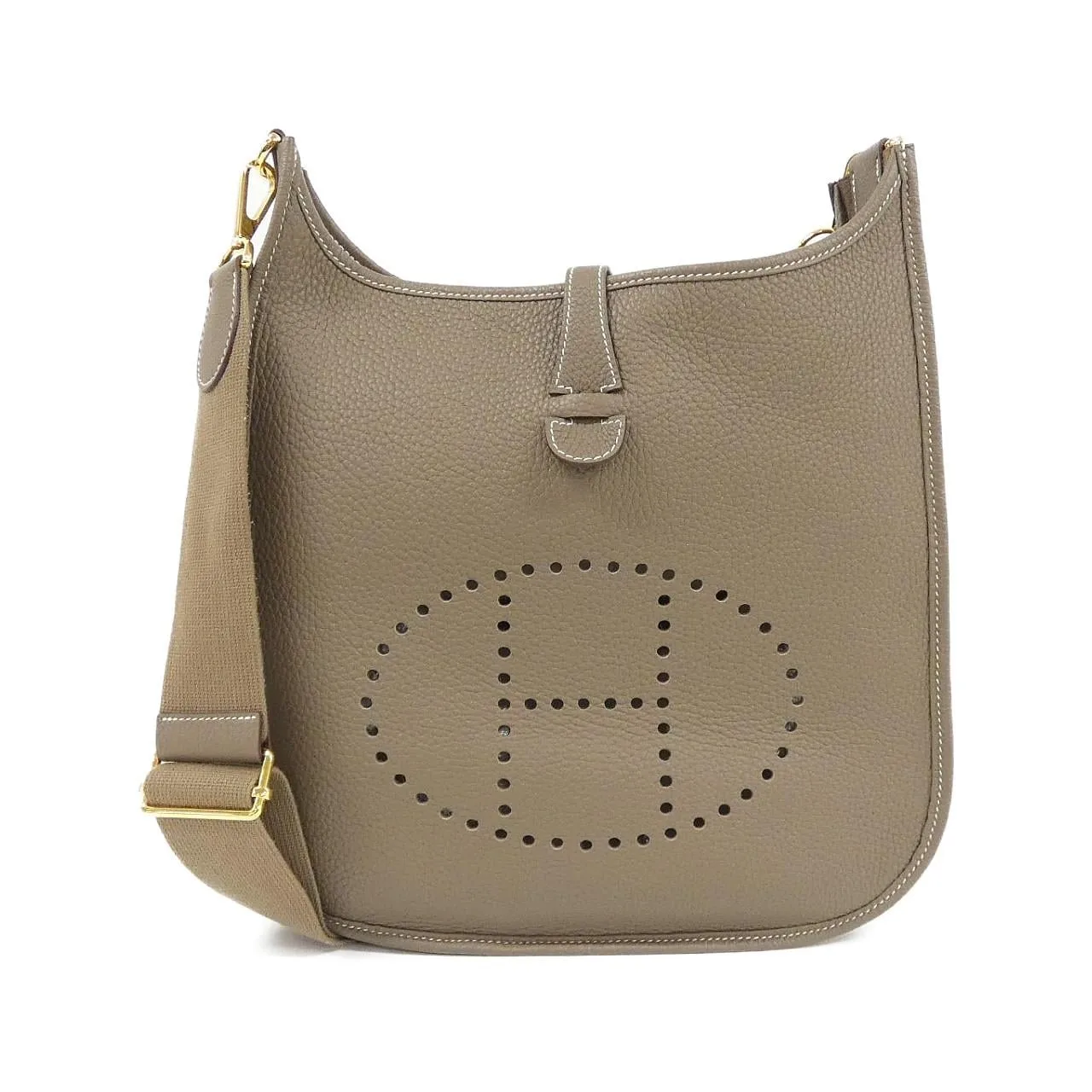 HERMES Evelyne 056277CC Shoulder Clemence Etoupe