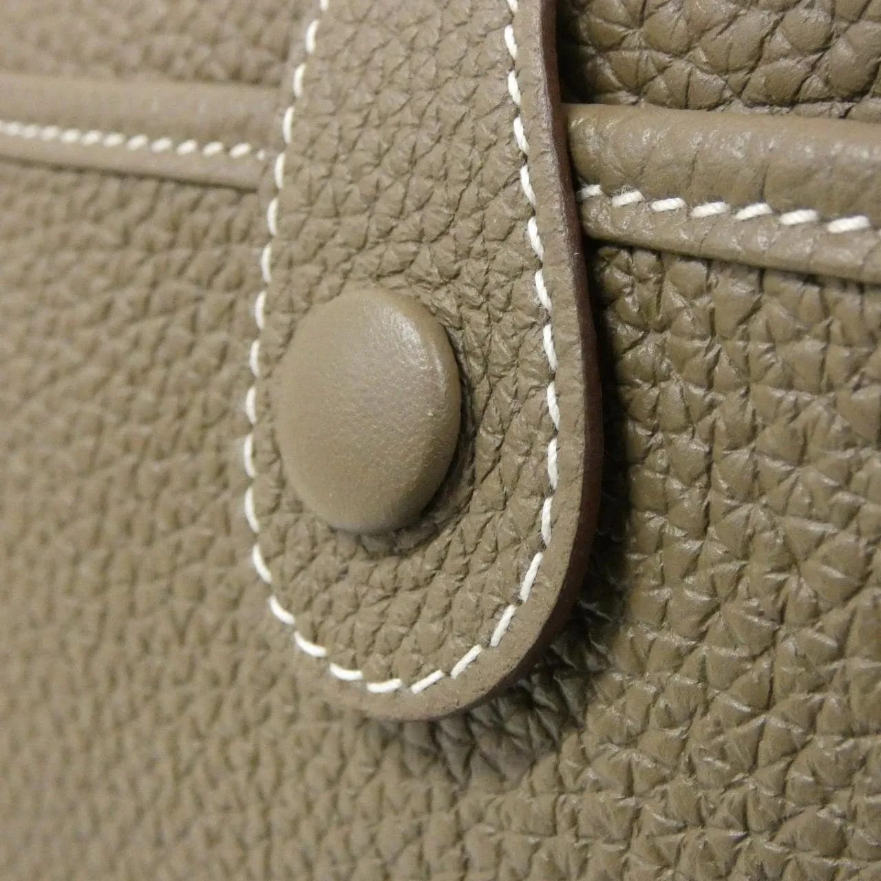 HERMES Evelyne 056277CC Shoulder Clemence Etoupe Clemence 皮 中古品A - 縮圖 6