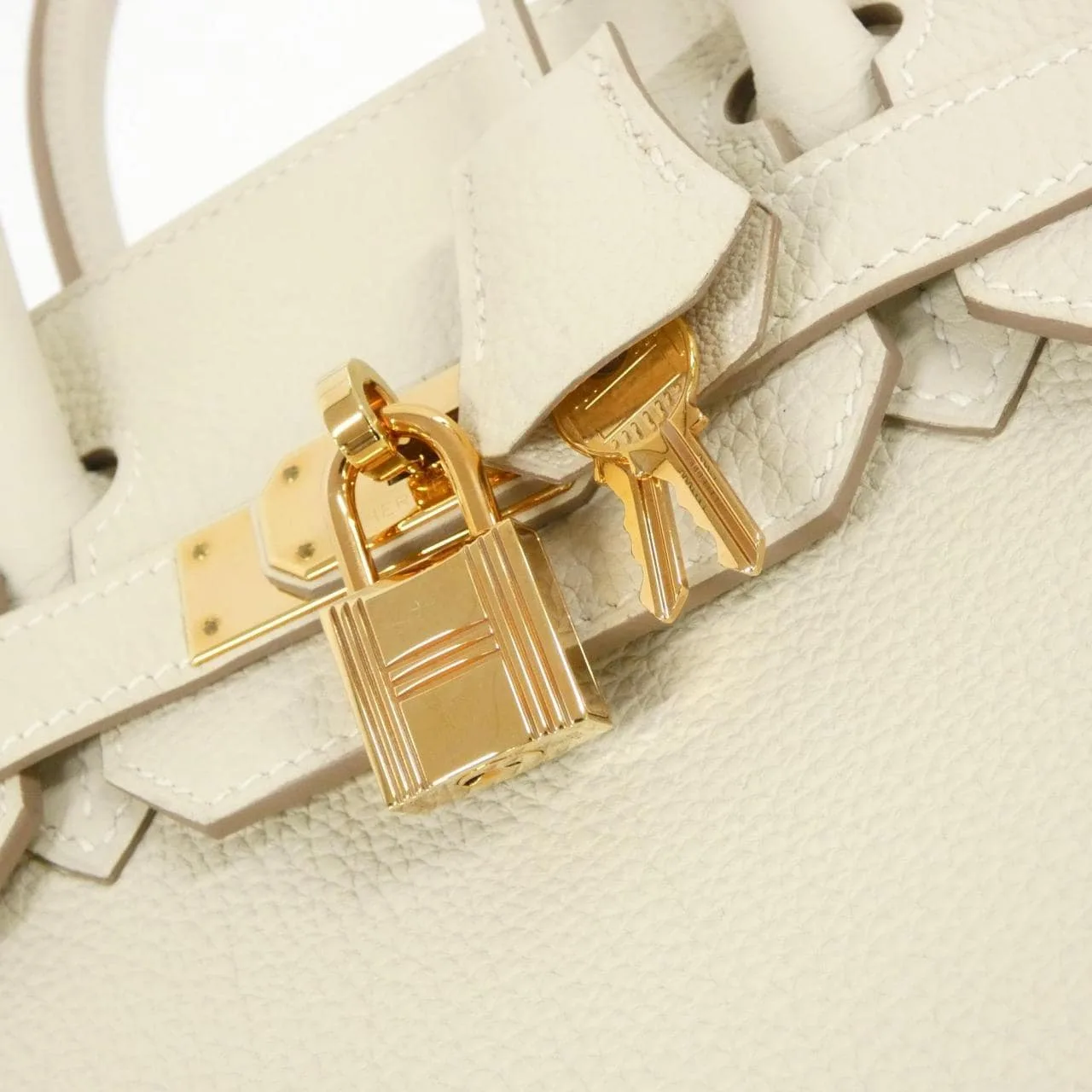 HERMES Birkin 044577CD Handbag Togo 黑色 Togo 牛皮 中古品A - 縮圖 4