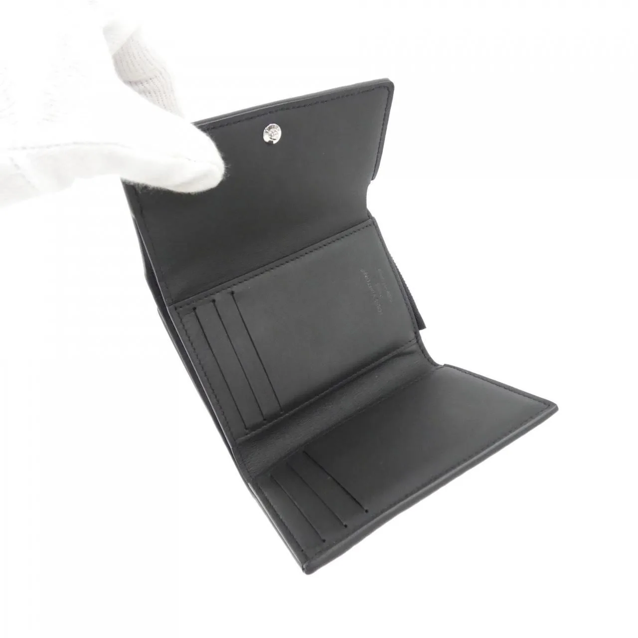 LOUIS VUITTON M82556 Wallet Monogram 黑色 Monogram 中古品A - 縮圖 4