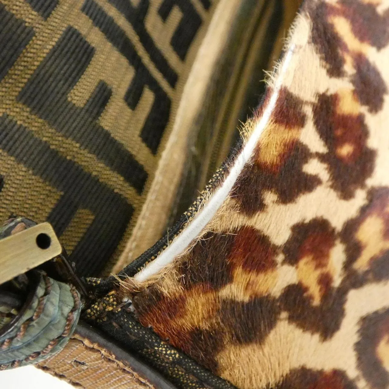 FENDI Baguette 8BR000 O38 Shoulder Canvas Black Canvas Rank A - Thumbnail 8