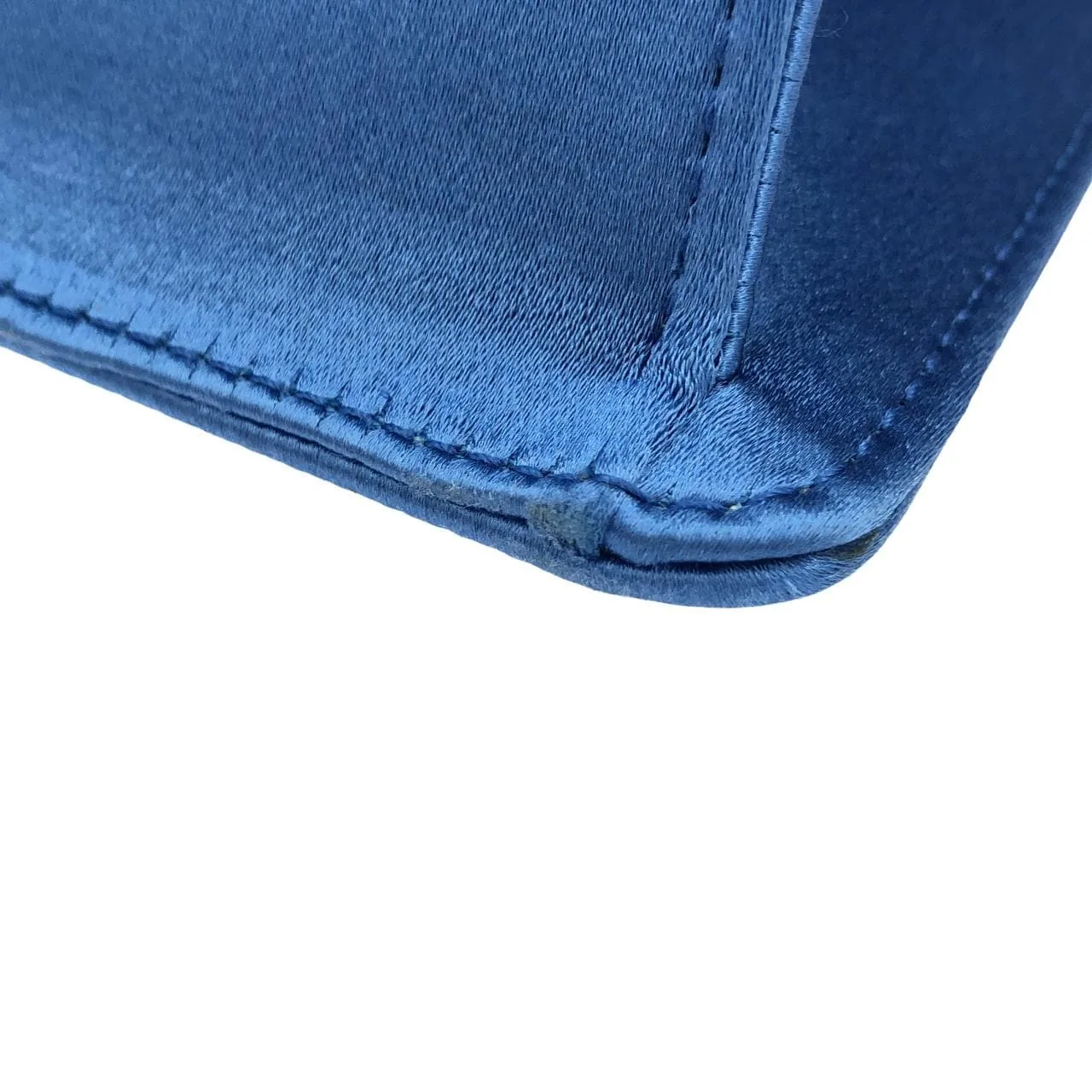 GUCCI 470270 手提包 緞面 藍色 緞面 中古品A - 縮圖 4