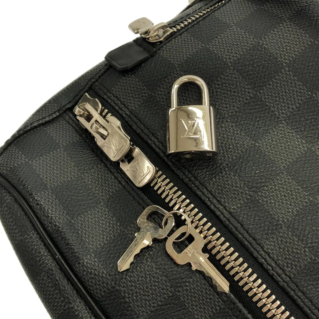 LOUIS VUITTON N48189 Boston Damier 黑色 Damier 中古品A - 縮圖 4