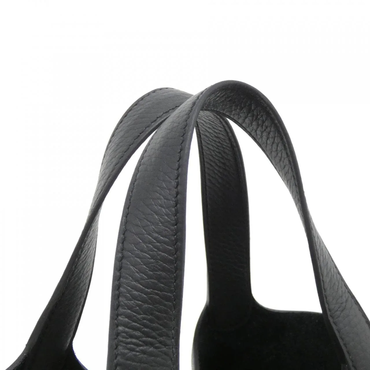 HERMES Picotin 056289CC Handbag Clemence Black Clemence Leather Unused - Thumbnail 3