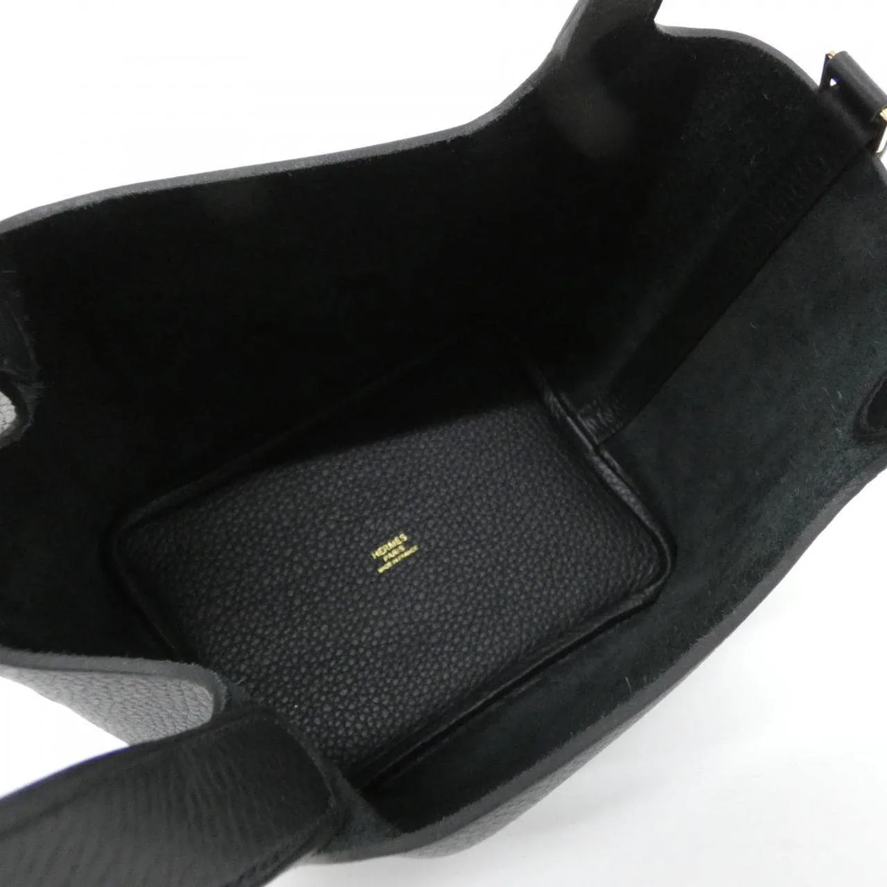 HERMES Picotin 056289CC Handbag Clemence Black Clemence Leather Unused - Thumbnail 5