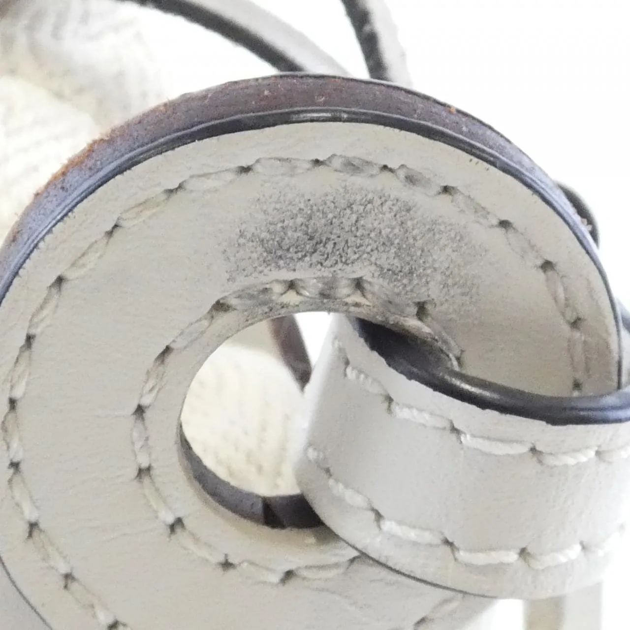 LOEWE C922Y62X07 Handbag Lambskin 白色 羊皮 中古品B - 縮圖 7