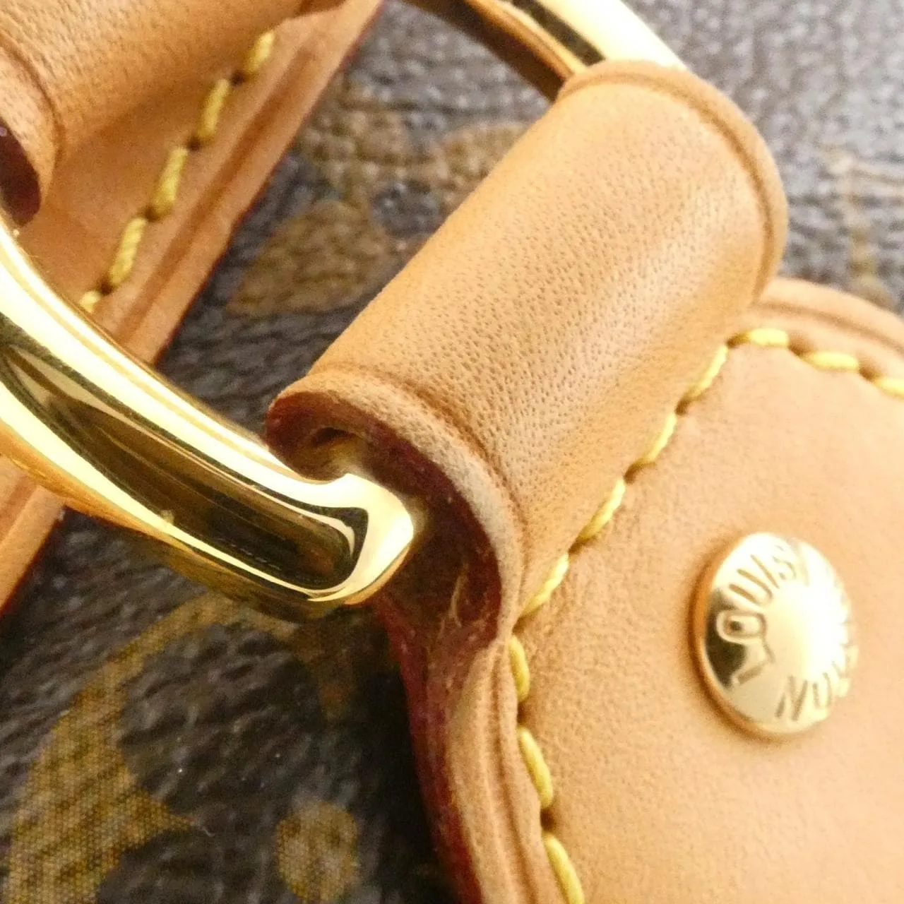 LOUIS VUITTON M40143 Handbag Monogram 黑色 Monogram 中古品B - 縮圖 6