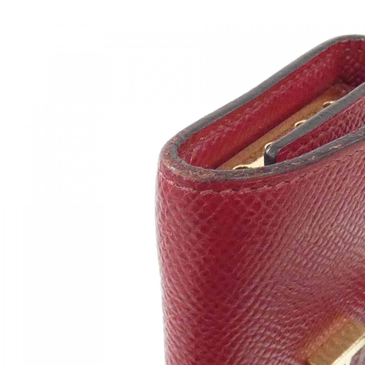 HERMES 047744CP Key Case Epsom Rouge Epsom Leather Rank B - Thumbnail 3