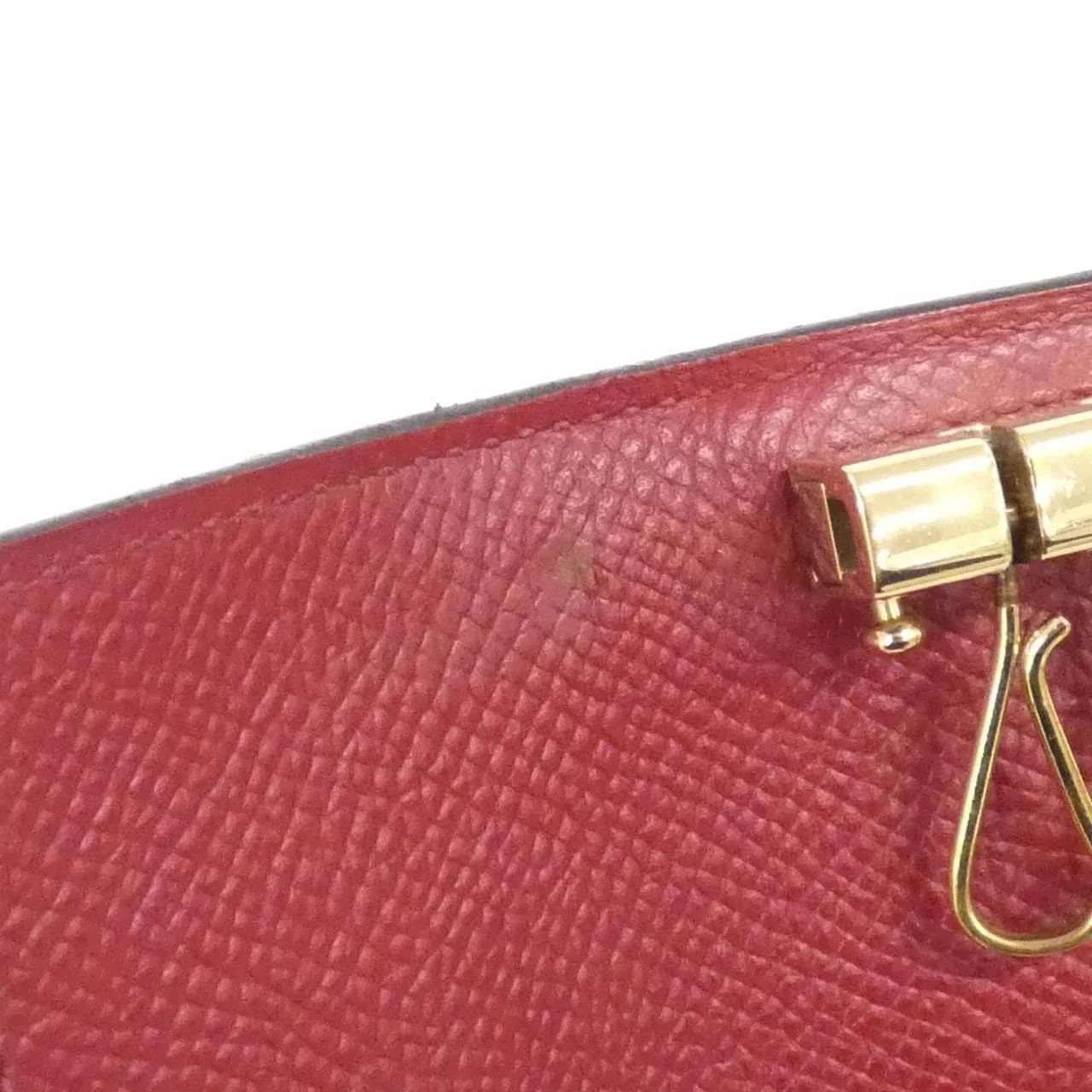 HERMES 047744CP Key Case Epsom Rouge Epsom Leather Rank B - Thumbnail 7