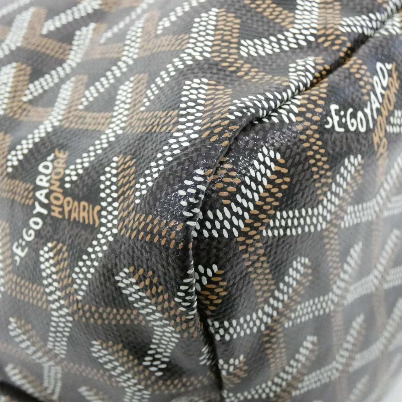 GOYARD Shoulder Canvas 黑色 帆布 中古品A - 縮圖 2