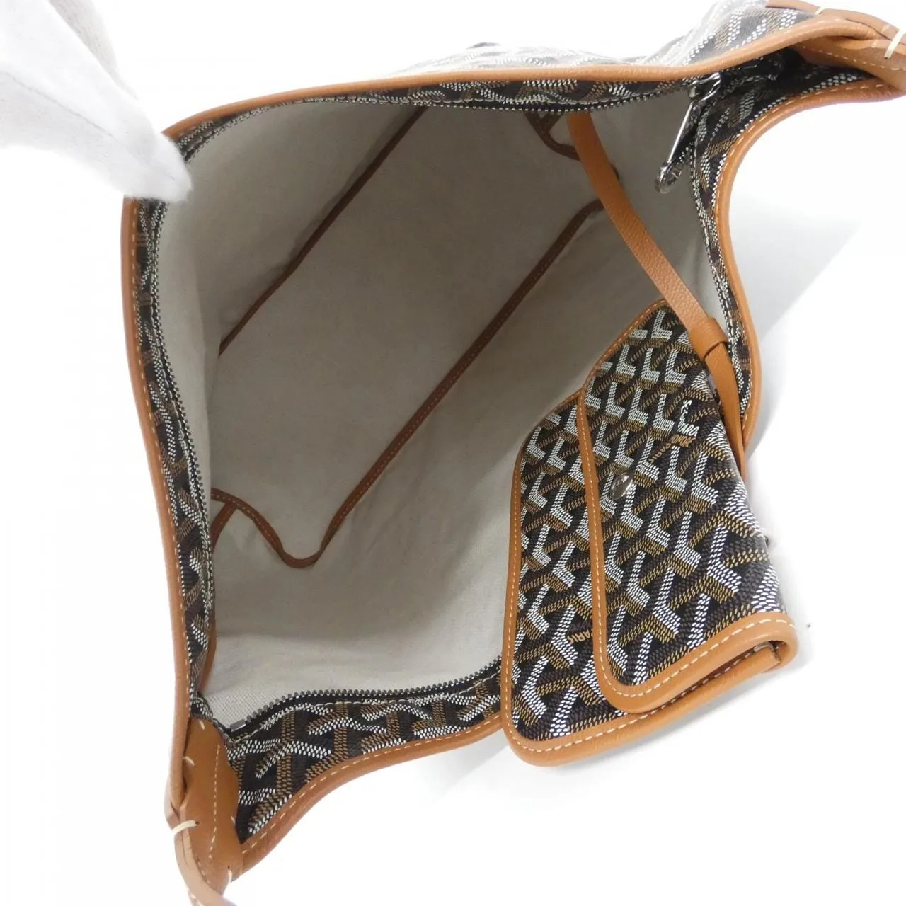 GOYARD Shoulder Canvas 黑色 帆布 中古品A - 縮圖 5